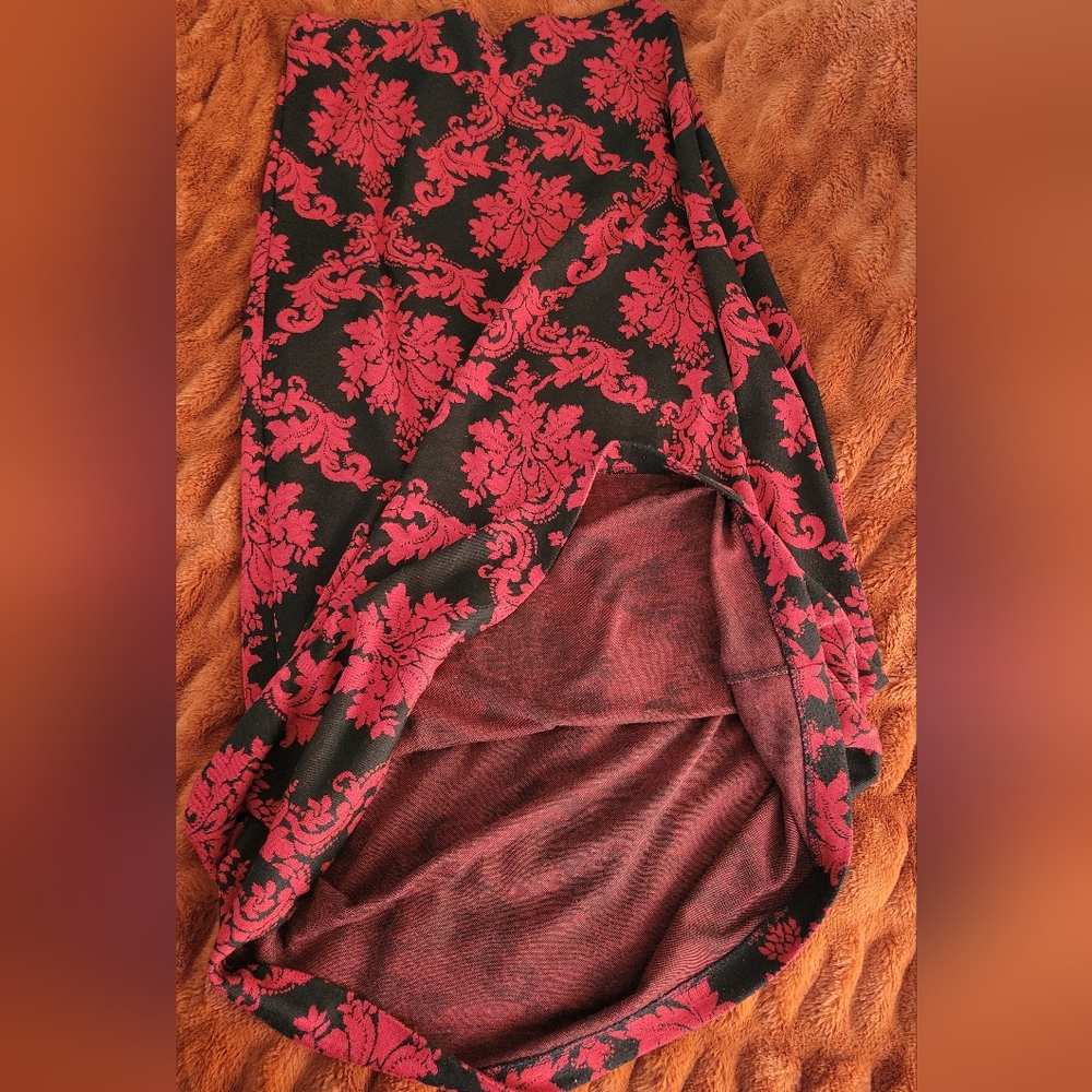 Eci New York Black And Red Skirt - Picture 4 of 6